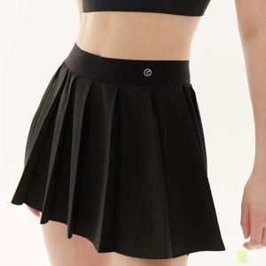 Black skater skirt shorts attached